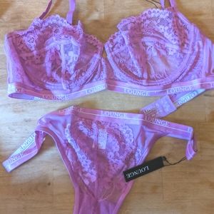Lounge Underwear Violet Bra Set NWOT (36e/xl)